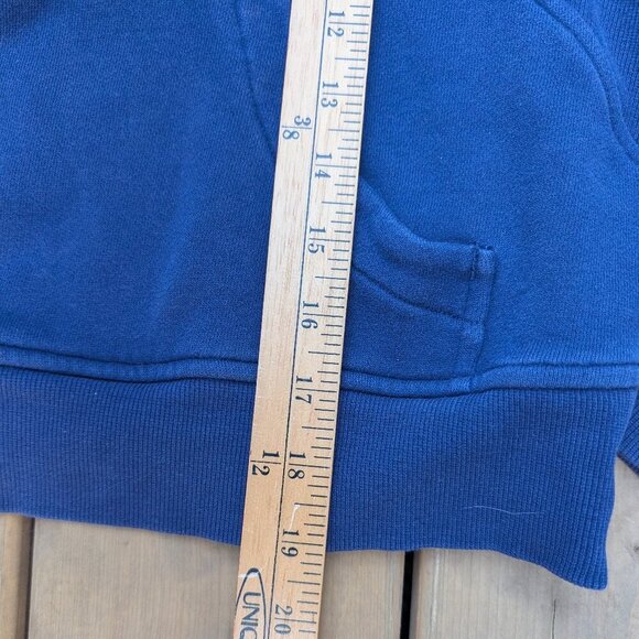 Lululemon Blue Oversize Cropped Half Zip Scuba Hoodie - Picture 6 of 8